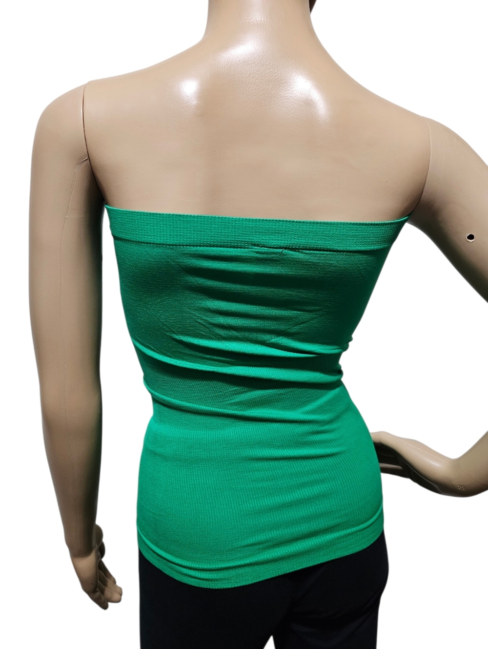 Solid Green Tube Top - Picture 2 of 2